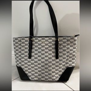 N/w  tag Michael Kors Aria Natural Black Large Tote